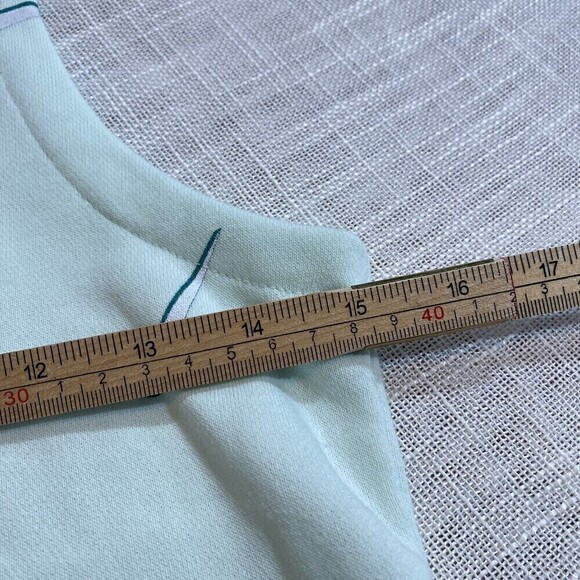 Nike NWT Sleeve Seafoam Green Sleeve Knit Pullover Sweatshirt Top Size Large - Picture 7 of 8